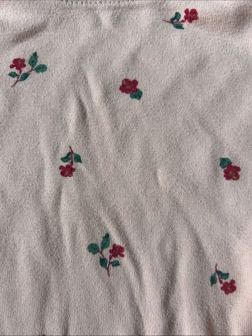 Old Navy Long Sleeve Pajama Set: Pink Floral and White Alphabet. 5T